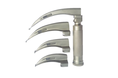 Laryngoscope Adult 4 blades MAT Finish